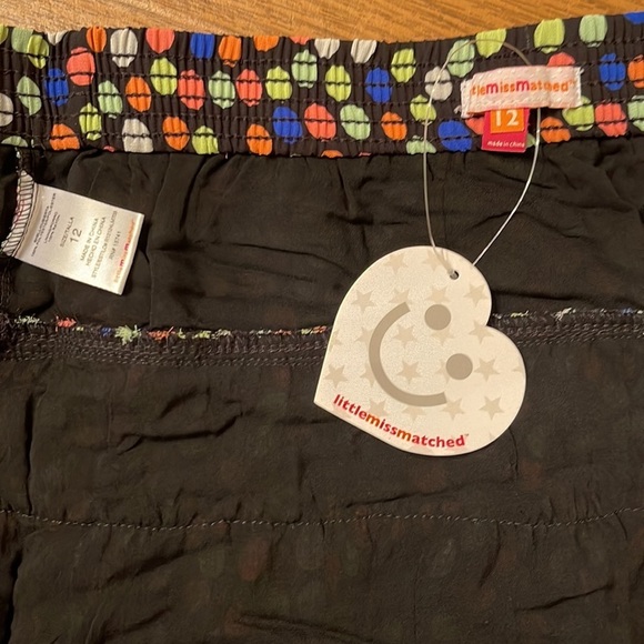 LITTLE MISS MATCHED Girls flouncy, polka dot mini skirt size 12 - Picture 5 of 5